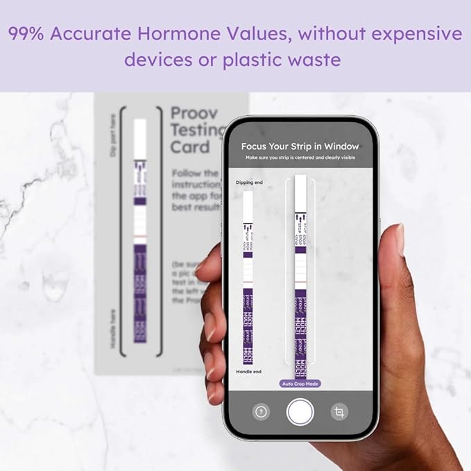 Proov Complete Fertility Monitor | at Home Lab-Quality Fertility Test Kit for Family Planning | Hormone Tracker for FSH, Estrogen Marker, LH, and Progesterone Marker | Ovulation Test Strips for Women