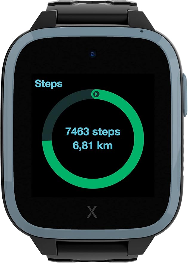 XPLORA XGO 3 - Watch Phone for Children (4G) - Calls, Messages, Kids School Mode, SOS Function, GPS Location, Camera and Pedometer – (Subscription Required) (Black)