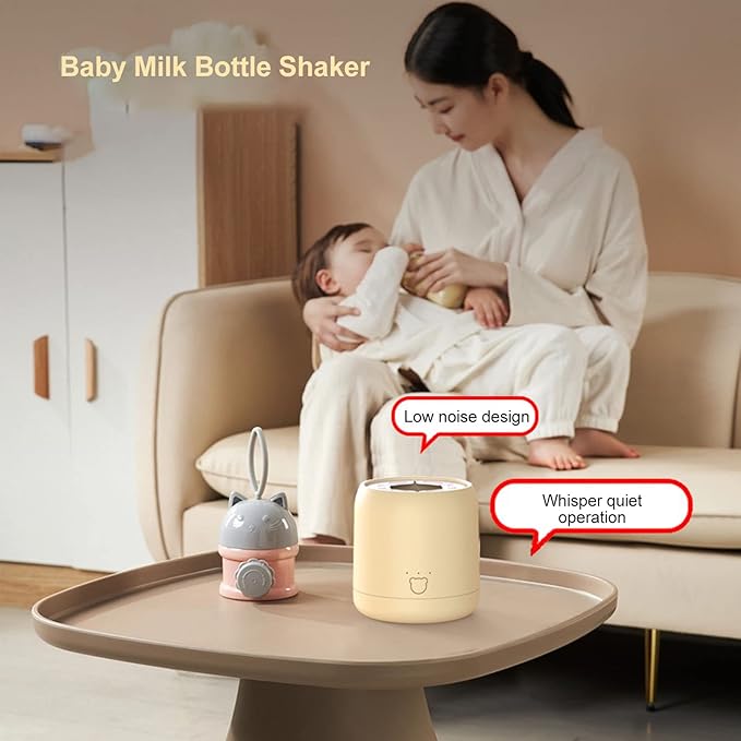 Automatic Baby Formula Mixer, Electric Milk Shaker Low Noise, USB Charging, 3 Mixing Modes for Infant Feeding to Avoid Lumpy Reduce Bubbles