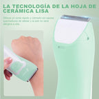 FBO Bikini Trimmer & Adult Painless Electric Shaver,Baby Hair Clippers Kit,Infant Kids Multipurpose Hair Trimmer-Quiet,Cordless,Waterproof,Rechargeable,Sharp Durable,with Ceramic Blades,Green