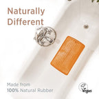 HEVEA Baby & Toddler Bath Mat - 100% Natural Rubber Non Slip Bathtub Mat for Baby - Upcycled, Danish Design - Safe & Sustainable Bathroom Essential (Marble)