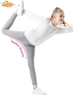 Girls Leggings Cotton Leggings for Toddler Footless Girls Pants Stretchy Baby Girl's Pants Infant Basic Leggings Size 6M -14Y