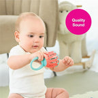 Edushape Festival Music Gift Set - Baby Musical Instruments Include Mini Rain Stick, Crackle & Roll, Bell, Tambourine, Maracas - Interactive Baby Musical Toys for Kids and Toddlers 18 Months and Up