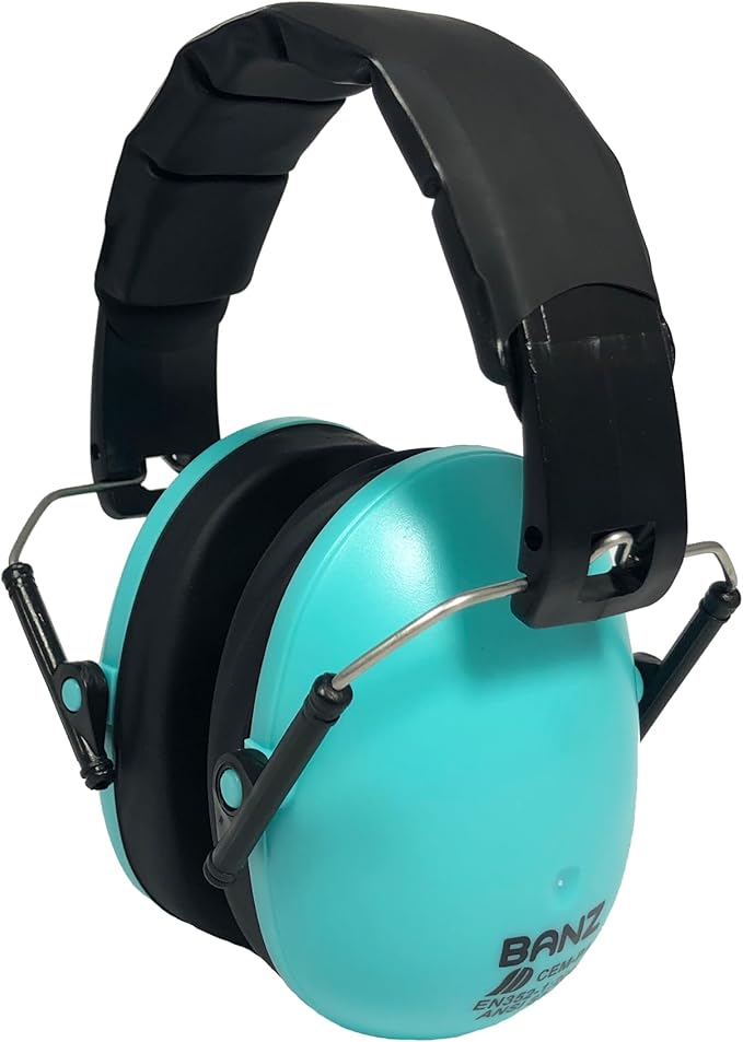 BANZ Kidz Earmuffs 2 Years & Older - Loud Noise Cancelling Kids Headphones & Toddler Ear Muffs, Size Adjustable