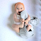 Ely’s & Co. Crib Sheets, Baby Boy/Girl Fitted Crib Mattress Sheet Set, 2 Pack, 100% Jersey Knit Cotton, Infant and Toddler Nursery Bedding, Grey Dottie Print, 28” x 52”