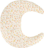 SWESEN Muslin Nursing Pillow Cover, Soft Removable Cover for Breastfeeding Pillows, Pillow Slipcover for Baby Boys and Girls, Comfortable & Breathable, Flower, Washable (Only Cover)