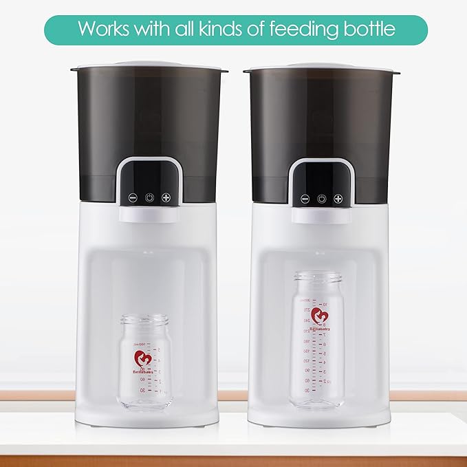 Bellababy Instant Baby Bottle Warmer,Warm Water Dispenser for Making Formula Bottle Instantly,Detachable Container Easy Cleaning,24/7 Keep Warm, Adjustable Temperature(White 110V Only)