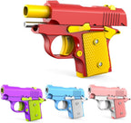 Fidget Toys Pistol, 3D Gravity Mini 1911 Fidget Pistol Toys,Fidget Sensory Toys,Stress Relief for Adults, Suitable for Relieving ADHD, Anxiety, Best Gift for Adults and Kids(Red/Yellow)
