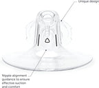Elvie Pump Breast Shield - 24mm | 2 Pack Nipple Shield Flange for Pumping Breast Milk | Breast Feeding Essentials for Electric Breast Pumps | BPA Free Breast Shells | Breast Pump Bra Compatible