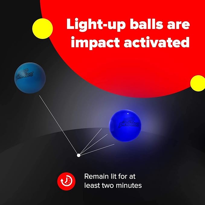 pindaloo Led Light Ball - Gifts for Kids Indoor & Outdoor Games, Toys for Boy, Teen, & Girls - Gift Ideas for Teens, Fun Stuff Party, Develops Motor & Juggling Skills - 1x LED Ball
