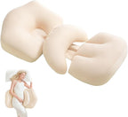 Pregnancy Pillow for Sleeping, Portable Maternity Pillow Double-Side, Belly, Hip, Back Support for Pregnant Women, Maternity Wedge Pillow for Reducing Pregnancy Fatigue- Detachable & Washable