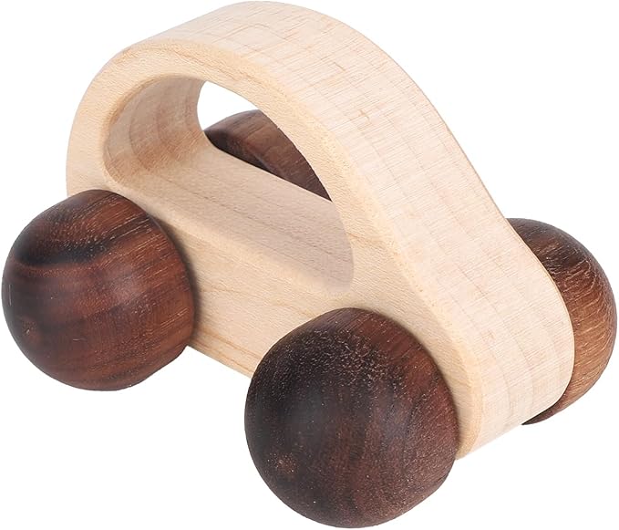 BOXOB Wooden Toys Cars, VehicleToy for Fine Motor Skill Development Wood Baby Push Race Car for Kids Toddlers Baby Boy Girl Birthday Nursery Decor Gift (Color 2)
