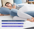 INSEN Pregnancy Pillow for Sleeping, Body Pillow for Pregant Women, L Shaped
