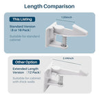 Inaya 16-Pack Cabinet Locks, Child Safety Latches - Baby Proofing Cabinets and Drawer Locks - 3M Adhesive - No Drilling & No Tools Required - Child Proof Your Home