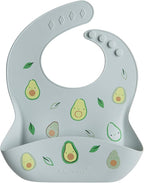 Loulou Lollipop Soft, Waterproof Silicone Feeding Bib for Babies and Toddlers
