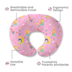 Plushii Nursing Pillow for Breastfeeding, Breathable Breast Feeding Pillow and Positioner with Removable Cover for More Support, Tummy Time and Bottle Feeding Support Pillow, Moon Fairy