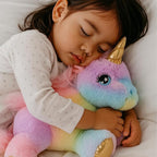 Cuteoy Glowing LED Unicorn Light-up Nightlight Toys Musical Plush Stuffed Animal Singing Lullabies Birthday Christmas Plushies Gifts for Kids Boys Girls,13"