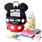 Baby Toddler Leash Baby Leash Backpack Little Kid Boys Girls Anti-Lost Travel Bag Harness Reins Cute Cartoon Backpacks with Safety Leash for Baby Backpack Leash for Toddlers 1-5 Years(Black red)