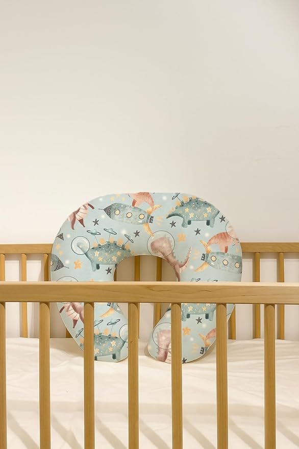 Nursing Pillow Covers 2 Pack, Breastfeeding Pillow Slipcovers Soft and Stretchy, Nursing Covers for Baby Girls Boys Newborn