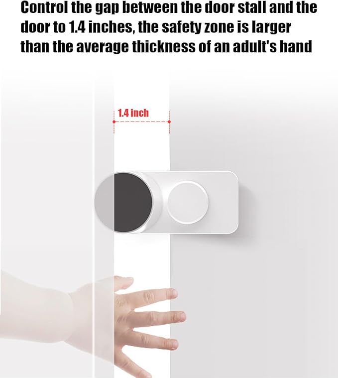 Kytasryl Door Pinch Guard, Baby Proofing Door Stoppers with 180° Rotating Self Adhesive Base, Children Anti-Pinch Door Stopper, Keep Finger Safe (3 PCS)