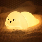 LOVERUIS Night Lights Squishy Light Dogs Colorful Night Light for Kids 1/3 Hours Timer Dimmable Puppy Gift Kid Dog Cute Decor