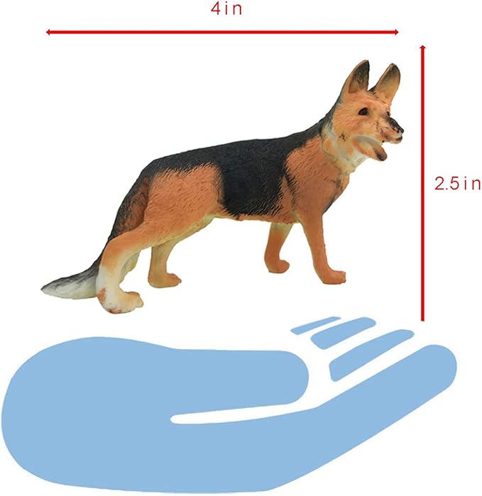 Liberty Imports 18 PCS Large Dog Figurines Playset, 4" Toy Pet Puppy Realistic Play Figures, Canine Bulk Animal Variety Cake Toppers, Party Favors for Kids