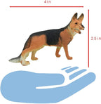 Liberty Imports 18 PCS Large Dog Figurines Playset, 4" Toy Pet Puppy Realistic Play Figures, Canine Bulk Animal Variety Cake Toppers, Party Favors for Kids