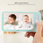 BOIFUN Additional Baby Camera Specifically Compatible with Baby 6T Video Baby Monitor, 360° Camera with Night Light, Auto Tracking, AI Motion & Sound Detection, Two-Way Audio, with Wall Mount Base