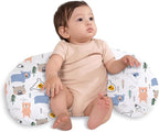 Little Grape Land Nursing Pillow,Upgraded Breast Feeding Pillow for Mom,Breastfeeding & Bottle Feeding for 0–18 Months, Soft Machine Washable Cover with Firm Breathable Filling, Tummy Time,Bear