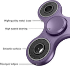 ATESSON Fidget Spinner Toys, Durable High Speed Bearing Metal Hand Finger Spinners EDC ADHD Focus Anxiety Stress Relief Boredom Killing Time Toys for Kids Adults Purple