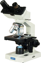 OMAX 40-2500X LED Digital Binocular Compound Microscope 1.3MP Camera + Blank Slides + Covers + Lens Paper