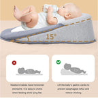 Baby Nursing Pillow,Feeding Support Pillow,Reflux Breastfeeding Nursing Pillow to Reduce Spit-Up, Bottle Feeding, Removable Baby Feeding Pillow