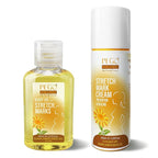 PEGO Stretch Mark Oil for Pregnancy, Maternity Body Oil for Stretch Mark Prevention & Reduction, Hydrating Skin Care, 5.41oz (Oil+Cream)