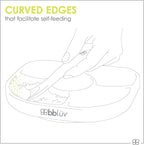 bblüv - Yümi – Food Grade Silicone, BPA-Free, Suction Plate, Microwave & Dishwasher Safe, Anti-Spill Plate & Spoon Set w/Baby Utensils - for Baby & Toddler