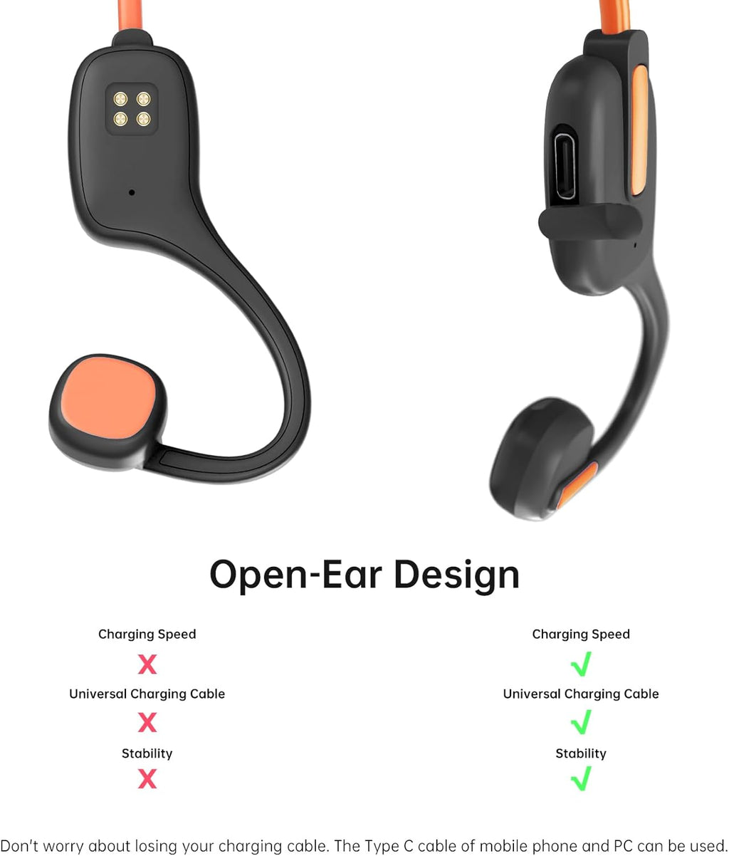 IFECCO Wireless Earbuds for Kids - Kids Bluetooth Air Conduction Open Ear Headphones with Mic,Ultra-Light,IPX5 Waterproof and Safer for Children Wireless Headphones,Perfect for School Travel Gifts