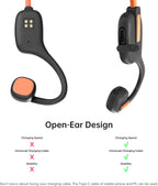 LOBKIN Kids Headphones Open Ear,Bluetooth 5.3 Air Conduction Wireless Lightweight Kids Earbuds IPX5 Waterproof with Microphone for School,Home and Outdoor Activities Gifts for Boys Girls
