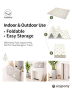 Baby Play Mat, 71x59 Inch Foldable Play Mats for Babies and Toddlers, Waterproof & Anti-Slip Portable Baby Floor Mat for Tummy Time, Baby Mat for Floor with Travel Bag for Indoor Outdoor