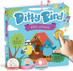 Ditty Bird Animal Sounds Book for Toddlers – Interactive Book Featuring Cuckoo, Blue Tit, Herring Gull, Tawny Owl & Dove Sounds | Musical Board Book for Ages 1-3 | Perfect Educational Gift for Toddler