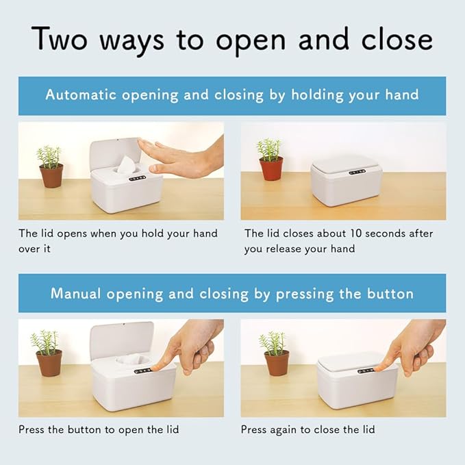 ROUNDS Automatic Opening and Closing Baby Wipes Dispenser Wet Dispenser Diaper Wipes Dispenser Wet Wipe Holder