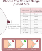 Momcozy Mobile Style | M6 21 mm Flange Insert, Original Mobile Style | M6 Breast Pump Replacement Accessories, 1PC (21mm)
