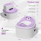 3-in-1 Toddler Potty Training Toilet for Boys & Girls - Convertible Potty Chair with Step Stool for Toddlers 1-3, Anti-Slip Design Toddler Toilet Seat - Removable & Easy to Clean