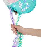 Unicorn Mermaid Pinata - Pull String Pinata for Girls Under the Sea Party Decorations, Rainbow Birthday (Small, 16.5x13x3 In), For Ages 3+