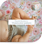 Baby Girls Crib Sheets | 2 Pack Floral Ultra-Soft Bedding for Crib Mattress and Toddler Beds |Blended Cotton Fitted Crib Sheet for Baby Girls Comfort and Elegance by Max&So