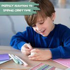 The Eggmazing Egg Decorator Easter Egg-cessory Pack - Accessory Pack for Egg Decorating - Markers, Adhesive Jewels and Foam Stickers - Arts and Crafts Kit