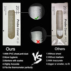 1000 Pack Ear Thermometer Covers Disposable Refill Lens Filters Caps Probe Cover Compatible for All B raun Models Digital Thermometers Sleeve (Updated Version)