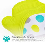 Bblüv - Glüv - Original Silicone Baby Teething Mitten with Opposable Thumb, Self Soothing Teether Toy, Includes a Storage Bag (Aqua)