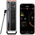 Meat Thermometer Digital Wireless, 800FT Long Range Bluetooth Cooking Thermometer, Food Thermometer for Remote Monitoring of Grill, Oven, Smoker, Air Fryer, Rotisserie, iOS & Android App