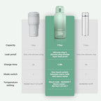 Momcozy Portable Milk Warmer for Travel – Dual Heating Modes for Breast Milk & Water, Portable Bottle Warmer with Fast Heating & Long Battery Life, 17 Ounces Large Capacity to Meet Your All-Day Needs