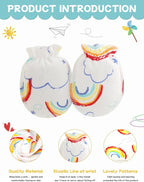 Cute Baby Mittens Newborn, No Scratch Baby Boy Mittens, Baby Girl Hat Gloves for Toddlers, Infant, Newborn