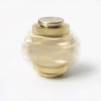 Fidget Cube Spinner, Linkage 4 Gears Figity Spin Finger Games, Metal Brass with Super Smooth Bearings, Durable Mechanics Romoveable, Small Premium Figit Toy - Gold